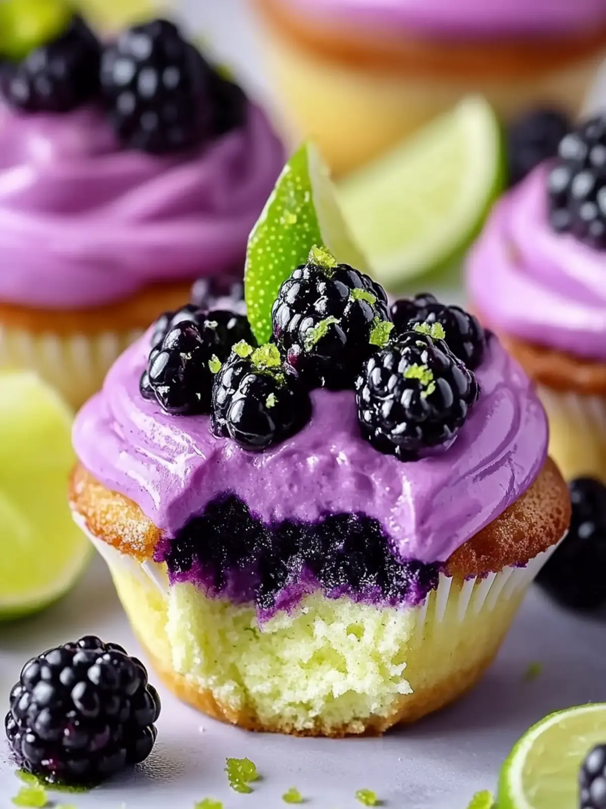 Irresistible Blackberry Lime Cheesecake Cupcakes to Savor 3 Blackberry Lime Cheesecake Cupcakes