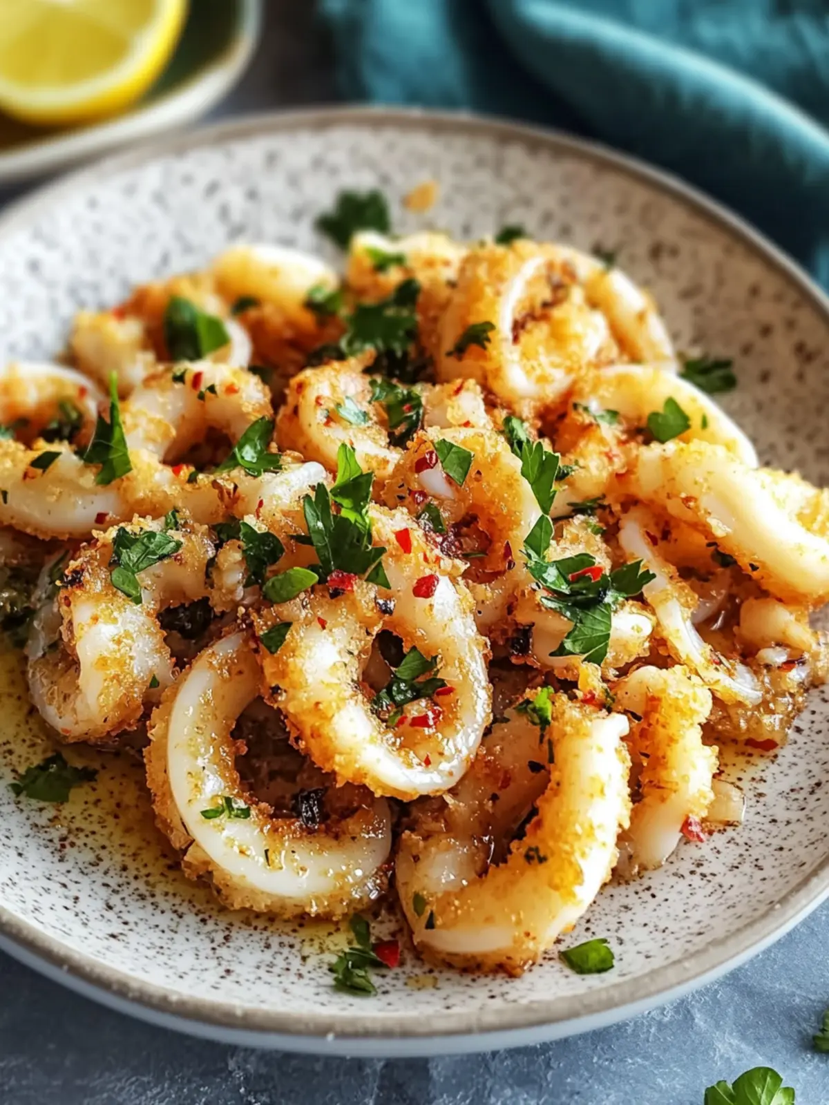 Easy Sautéed Calamari with Garlic and Red Pepper Flakes