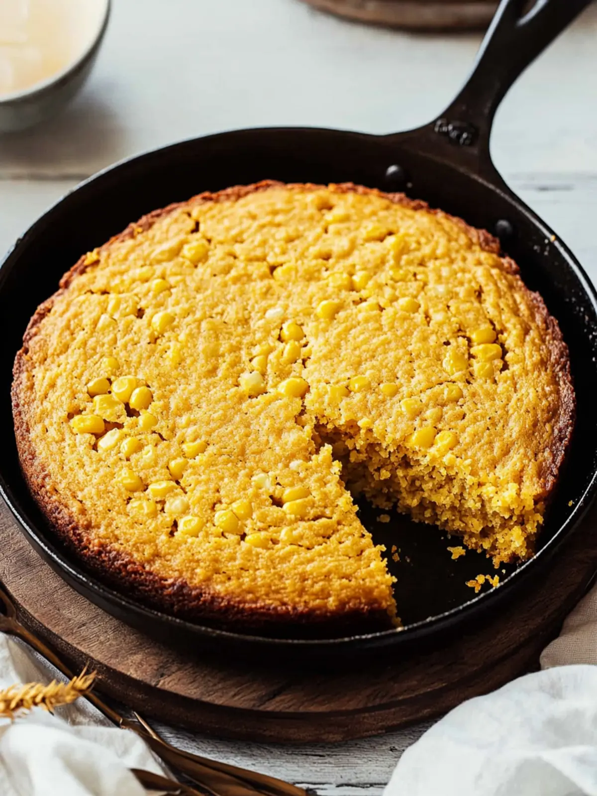 Easy Vegan Skillet Cornbread Recipe (Southwest)