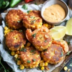Cajun Shrimp and Corn Cakes