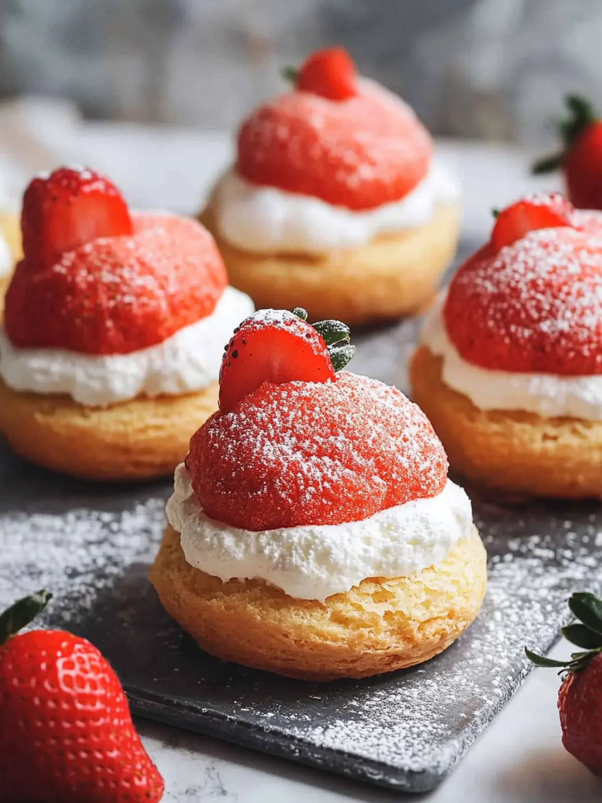 Indulge in Homemade Strawberry Choux au Craquelin Bliss 5 Homemade Strawberry Choux au Craquelin