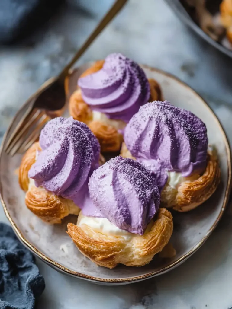 Ube Cream Puffs