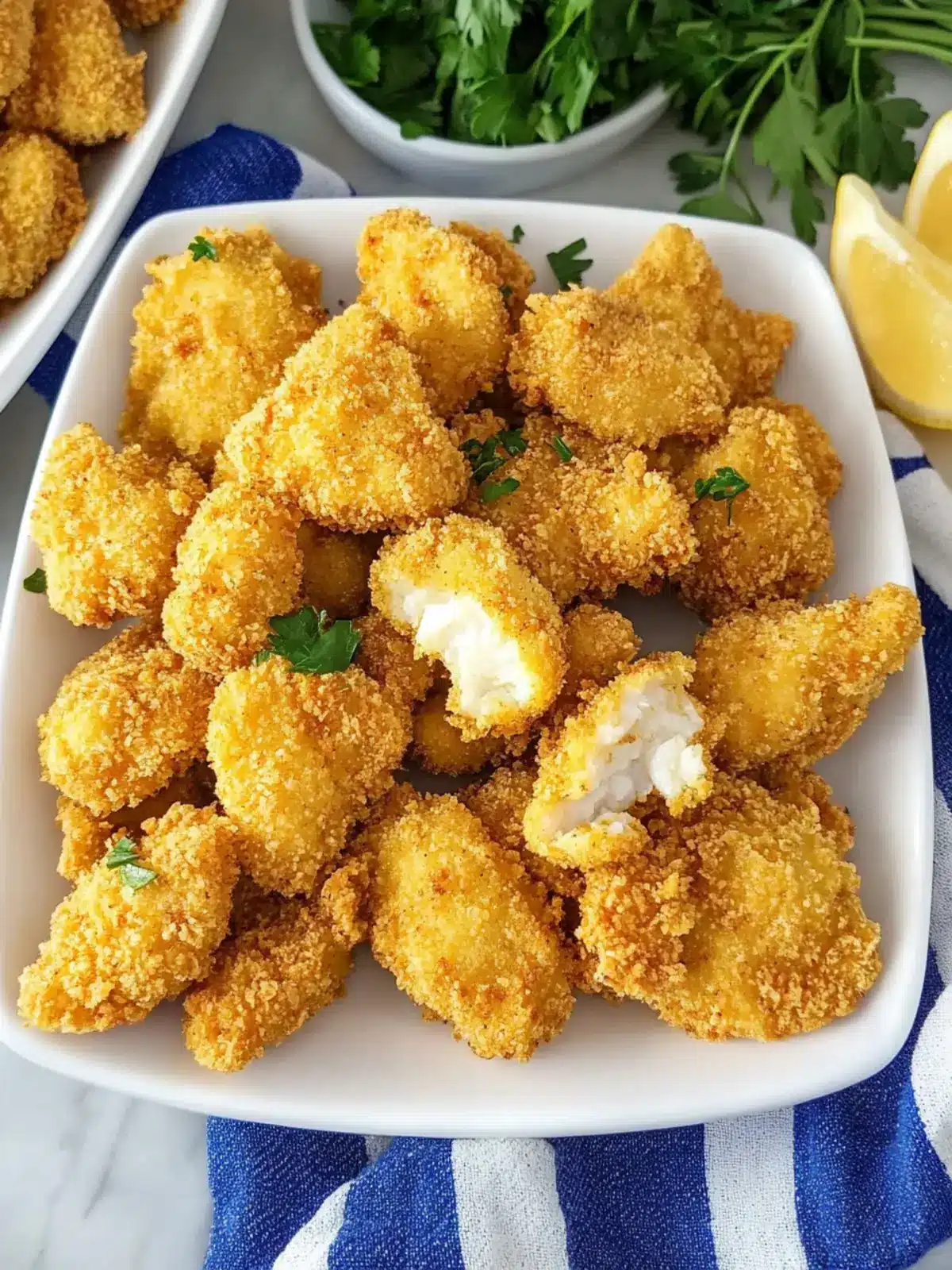 Easy Air Fryer Catfish Nuggets with Crispy Breading!