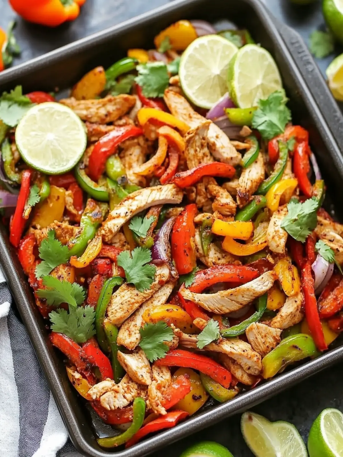 Savory Sheet Pan Chicken Fajita Bowls for Easy Meal Prep 4 Sheet Pan Chicken Fajita Bowls