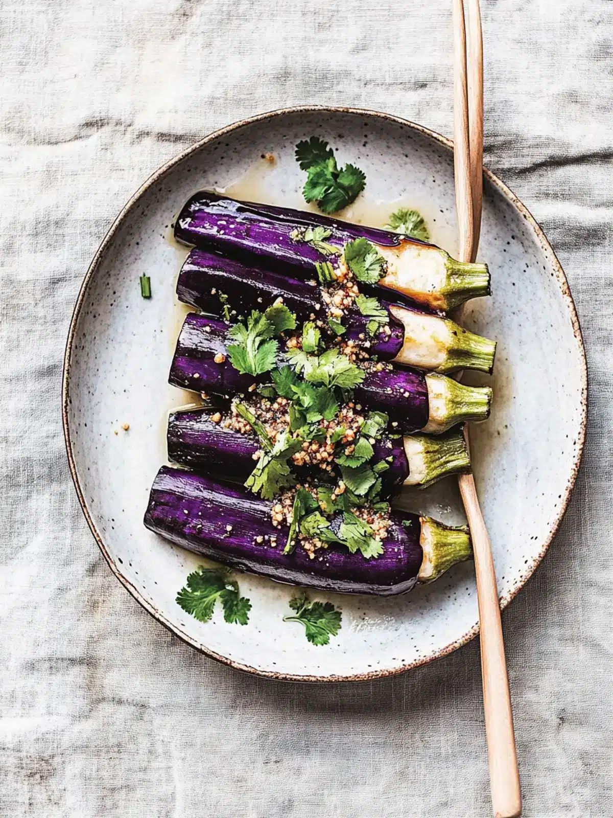 Seasoned Steamed Eggplant