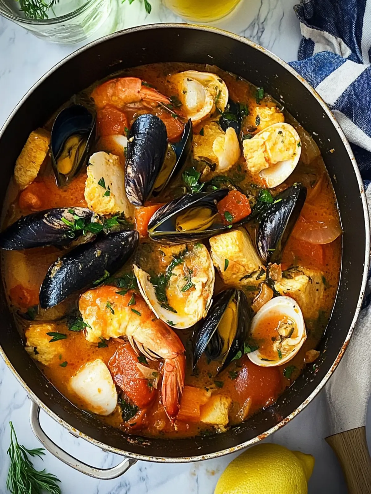 Savor the Flavors of Bouillabaisse: A Comforting Seafood Stew 5 Bouillabaisse
