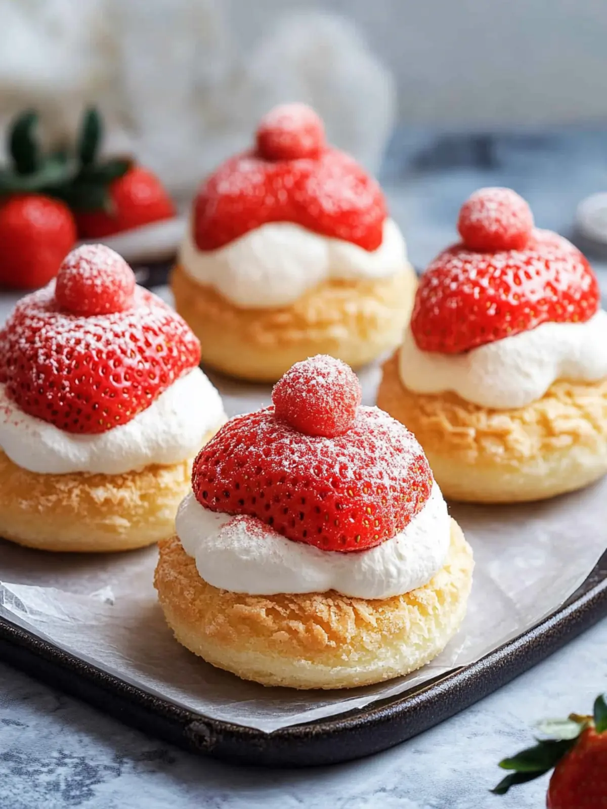 Indulge in Homemade Strawberry Choux au Craquelin Bliss 4 Homemade Strawberry Choux au Craquelin