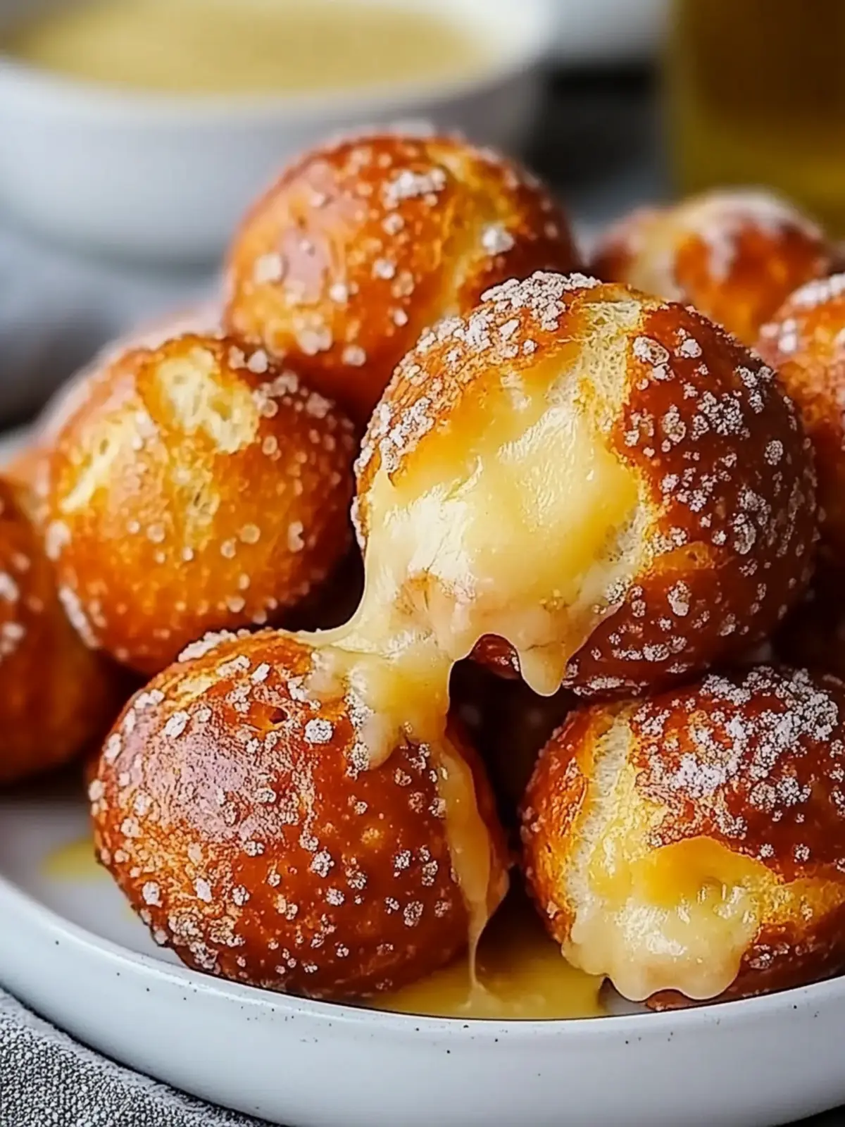 Cheesy Pretzel Bites