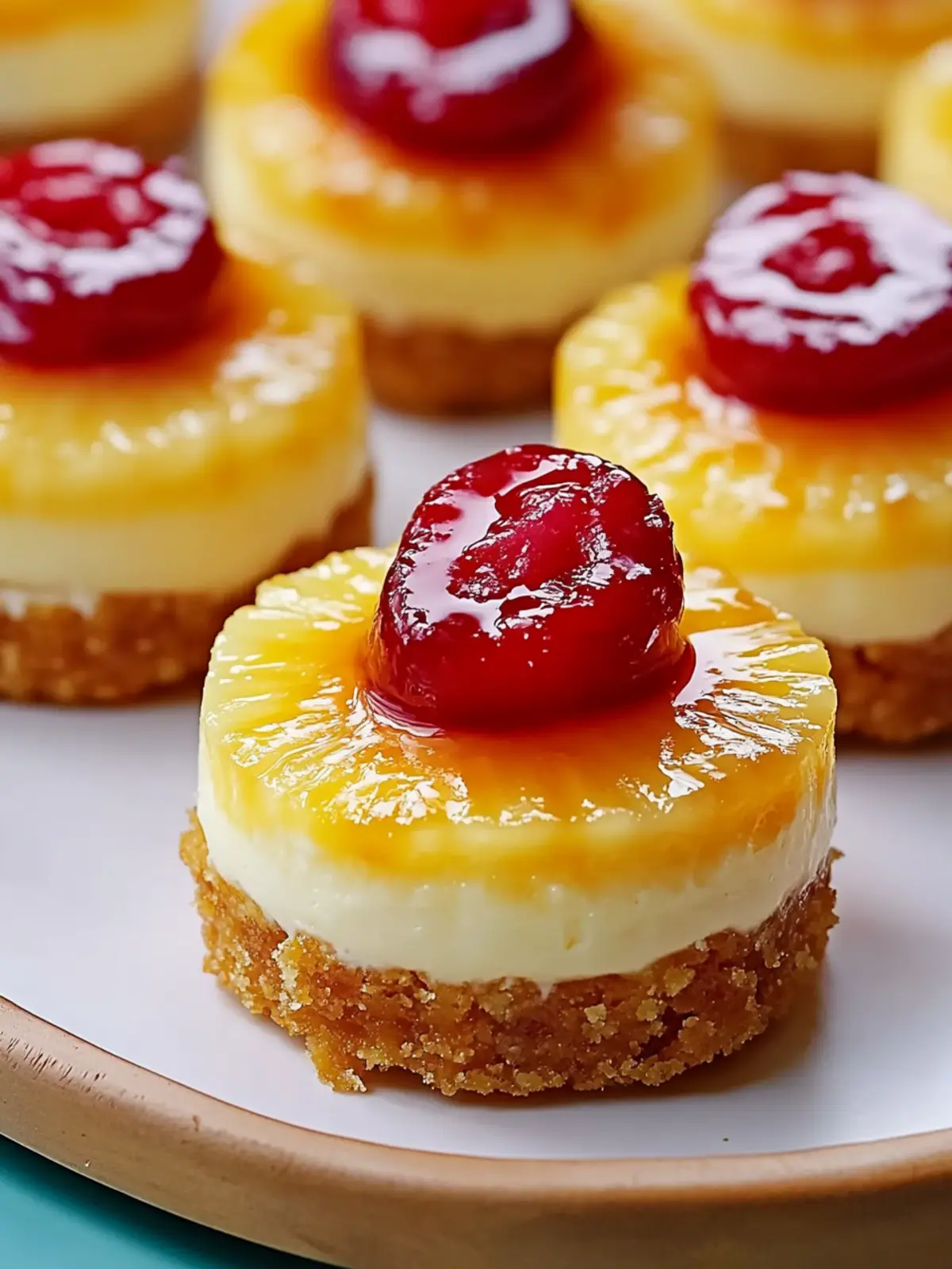 Mini Pineapple Upside-Down Cheesecakes That Wow Every Bite 2 Mini Pineapple Upside-Down Cheesecakes