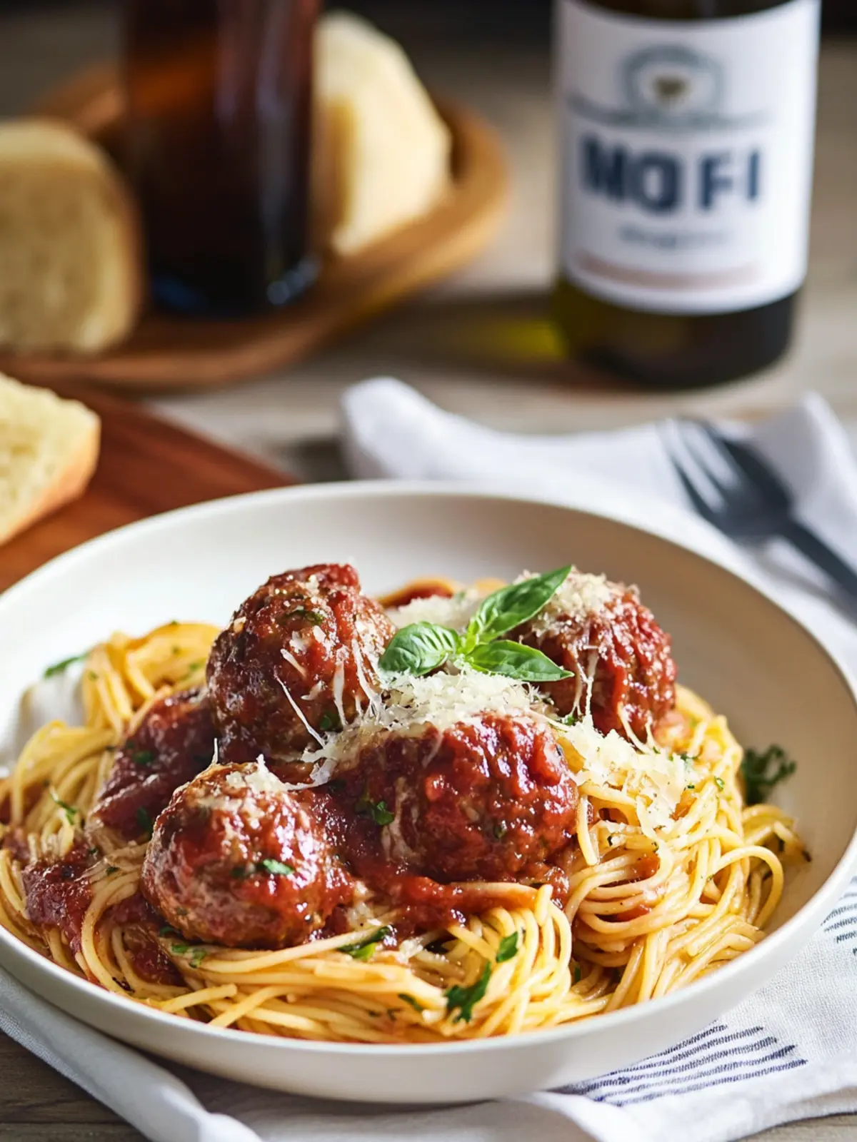 Drunken Spaghetti & Meatballs