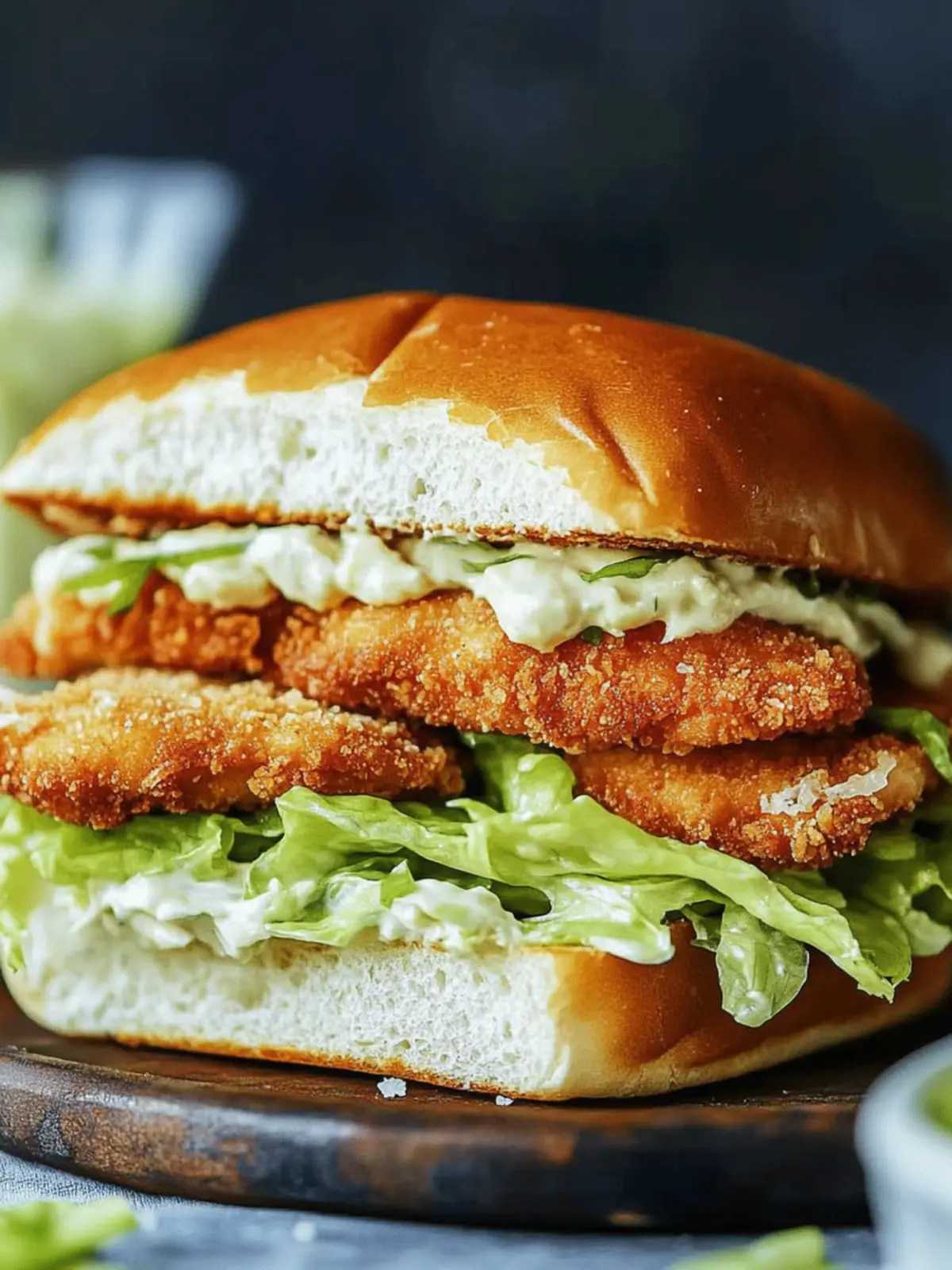 Crispy Chicken Caesar Sandwich