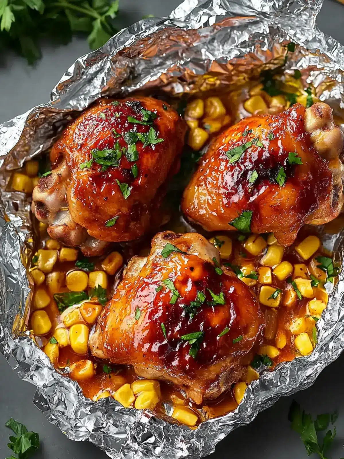 Savory Chicken Thighs and Drumsticks in Foil Packets Delight 4 Chicken Thighs and Drumsticks in Foil Packets
