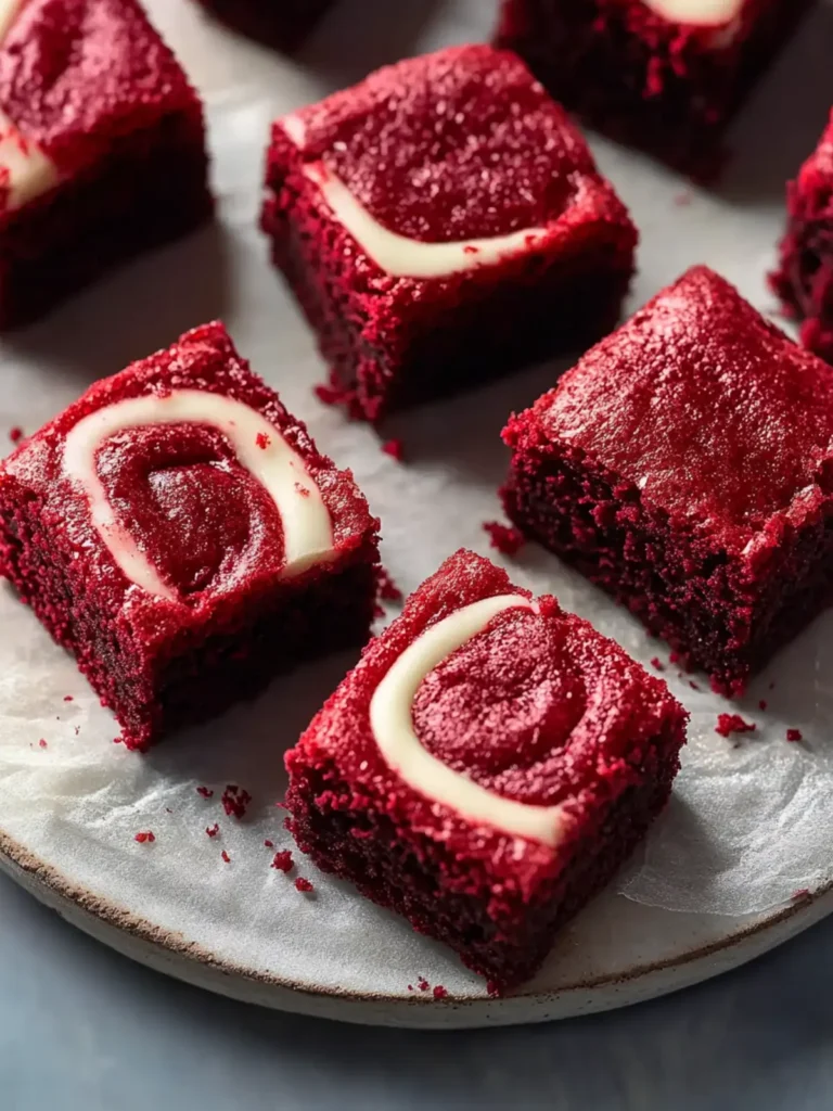 Homemade Red Velvet Brownie Bites