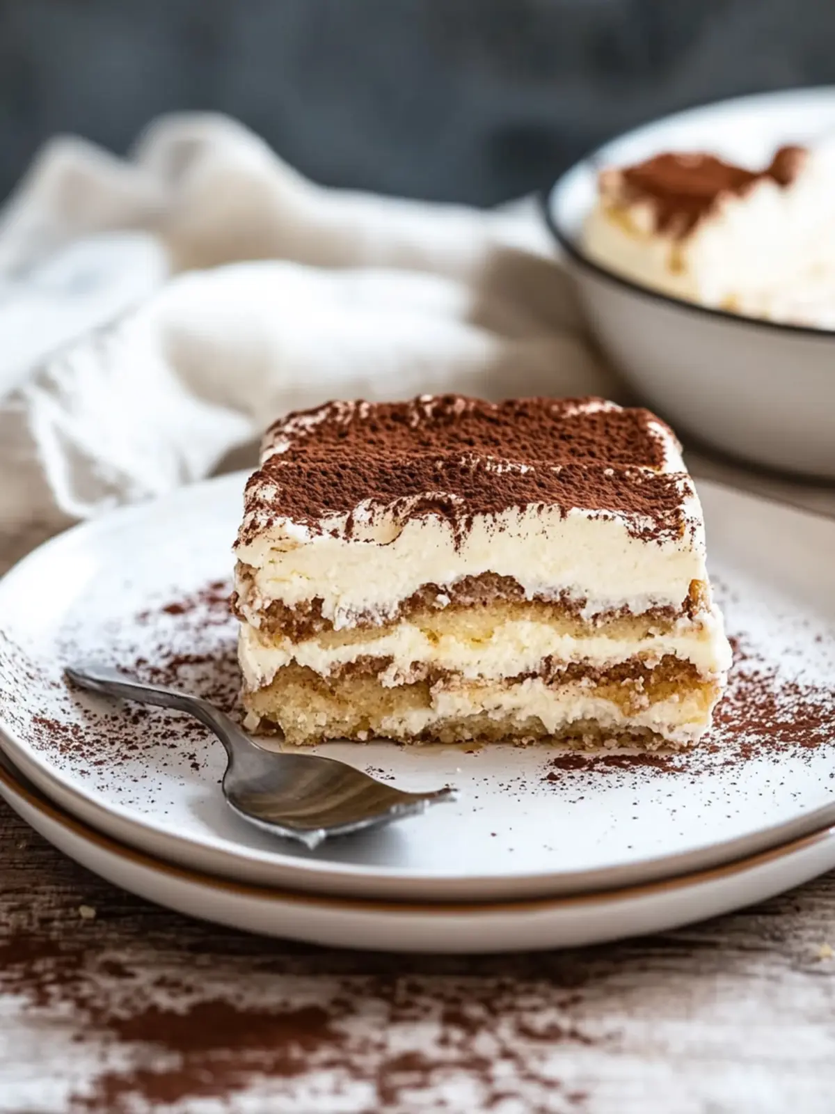Classic Tiramisu Without Eggs