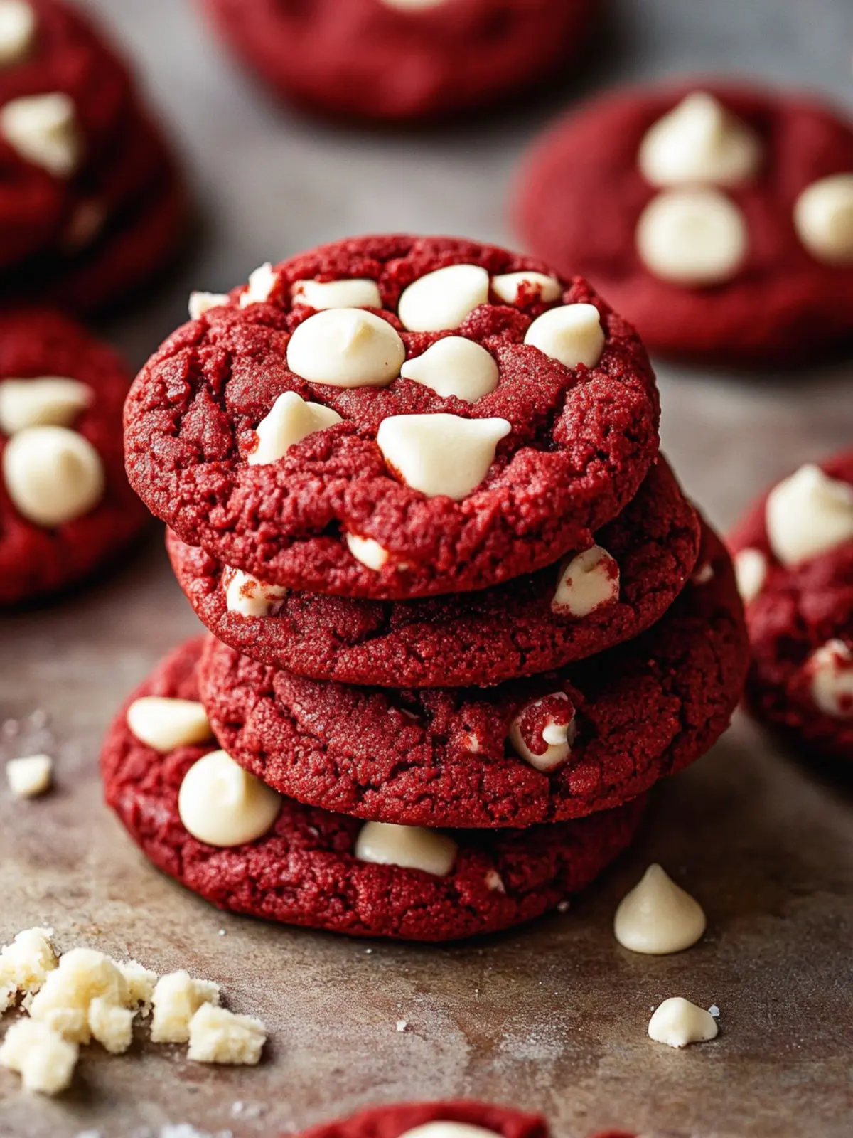 Chewy Red Velvet Cake Mix Cookies