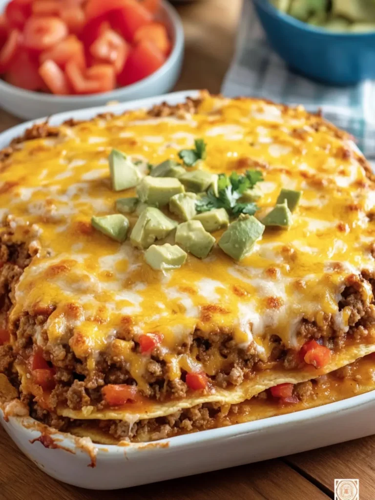 Easy Layered Taco Bake