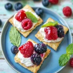 TriBerryTriscuit (Triple Berry Herb Cracker Bites)