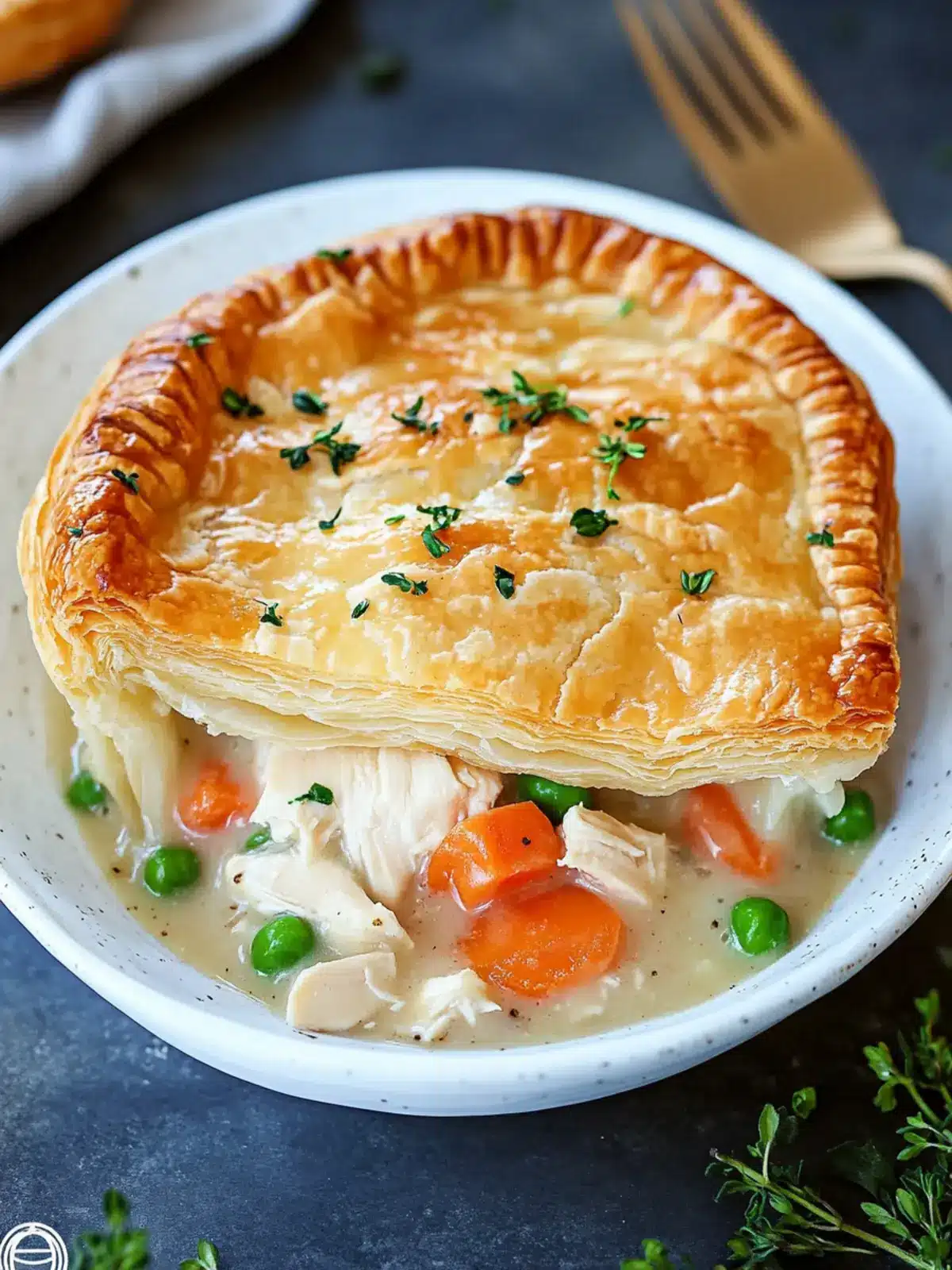 Puff Pastry Chicken Pot Pie