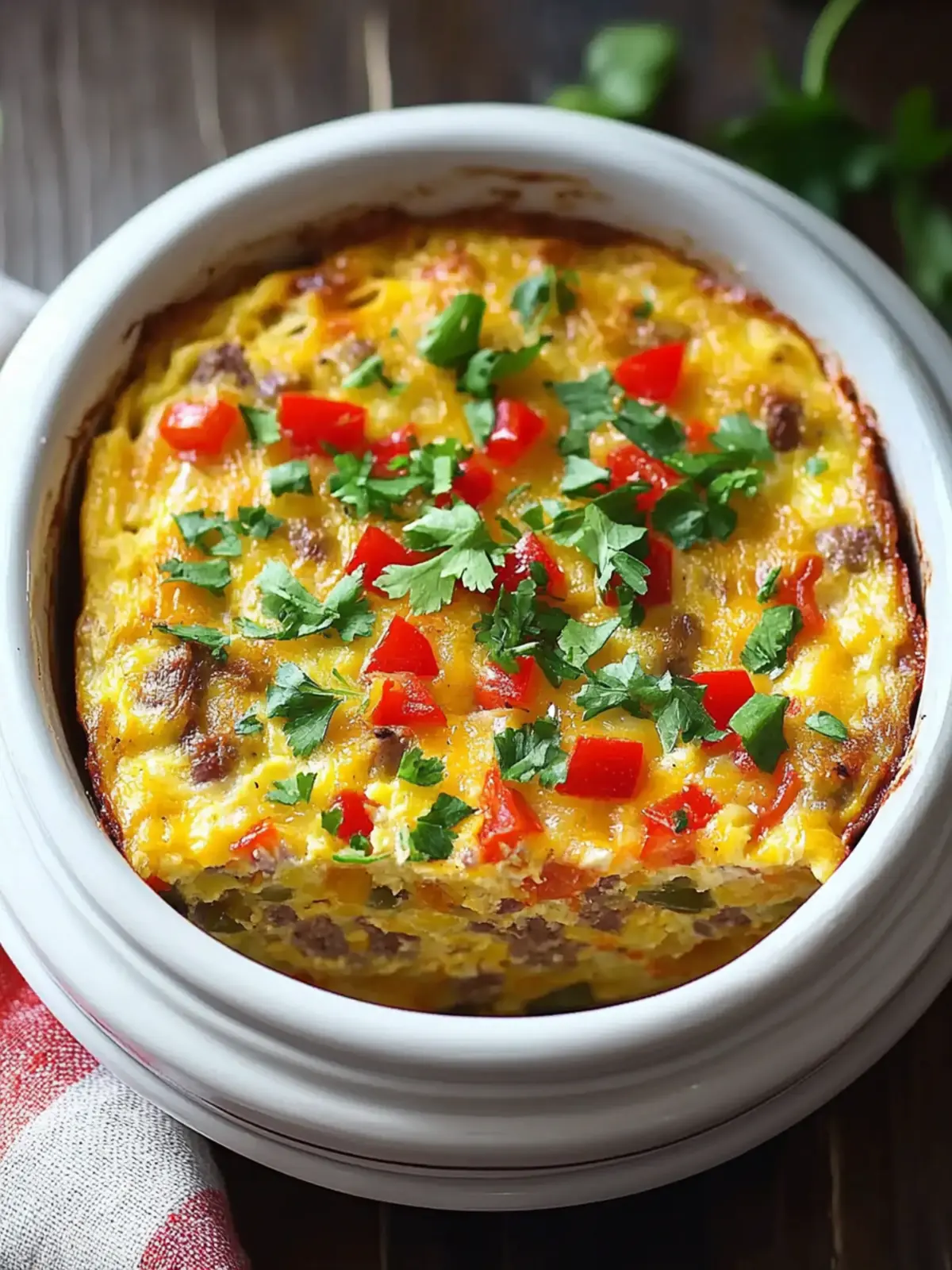 Southwest Crockpot Breakfast Casserole