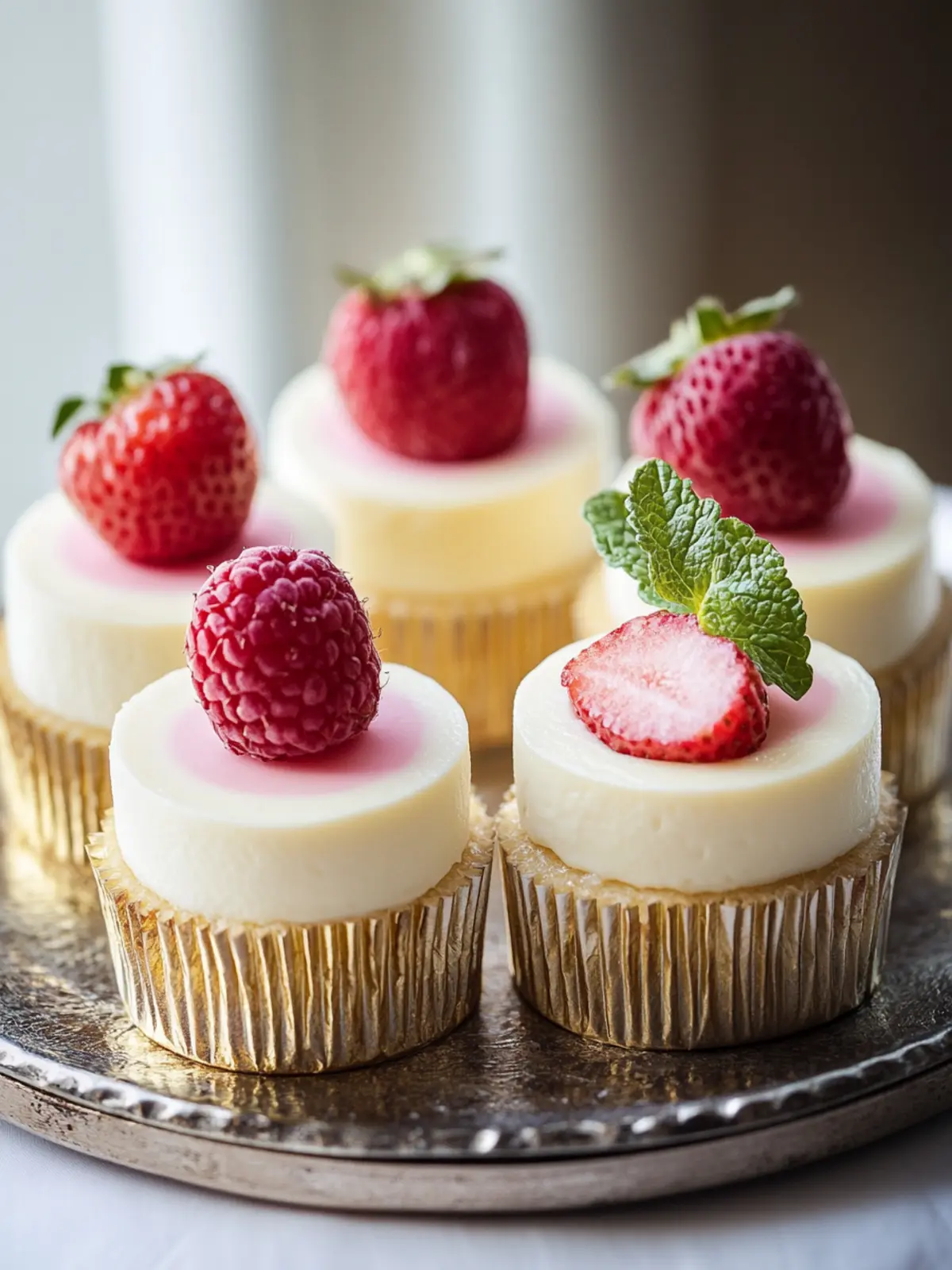 Sweet and Creamy Mini Cheesecakes