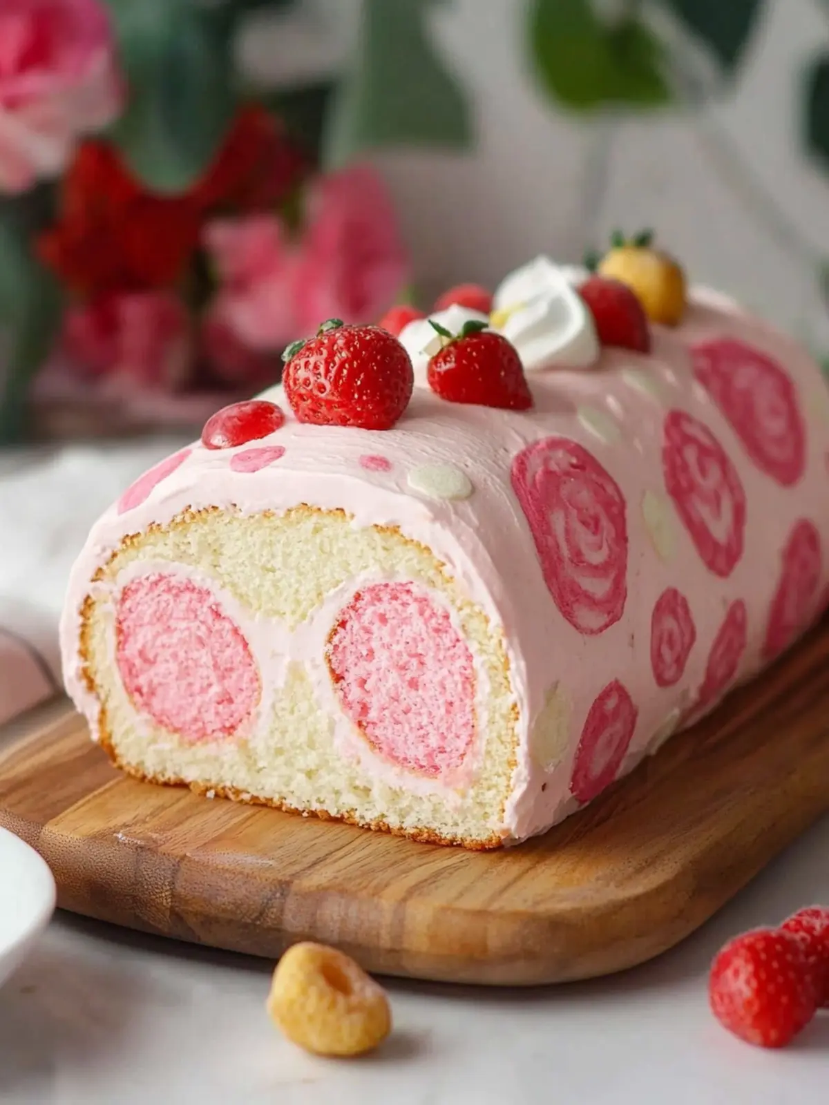 Fancy Pattern Cake Roll Without the Cracks