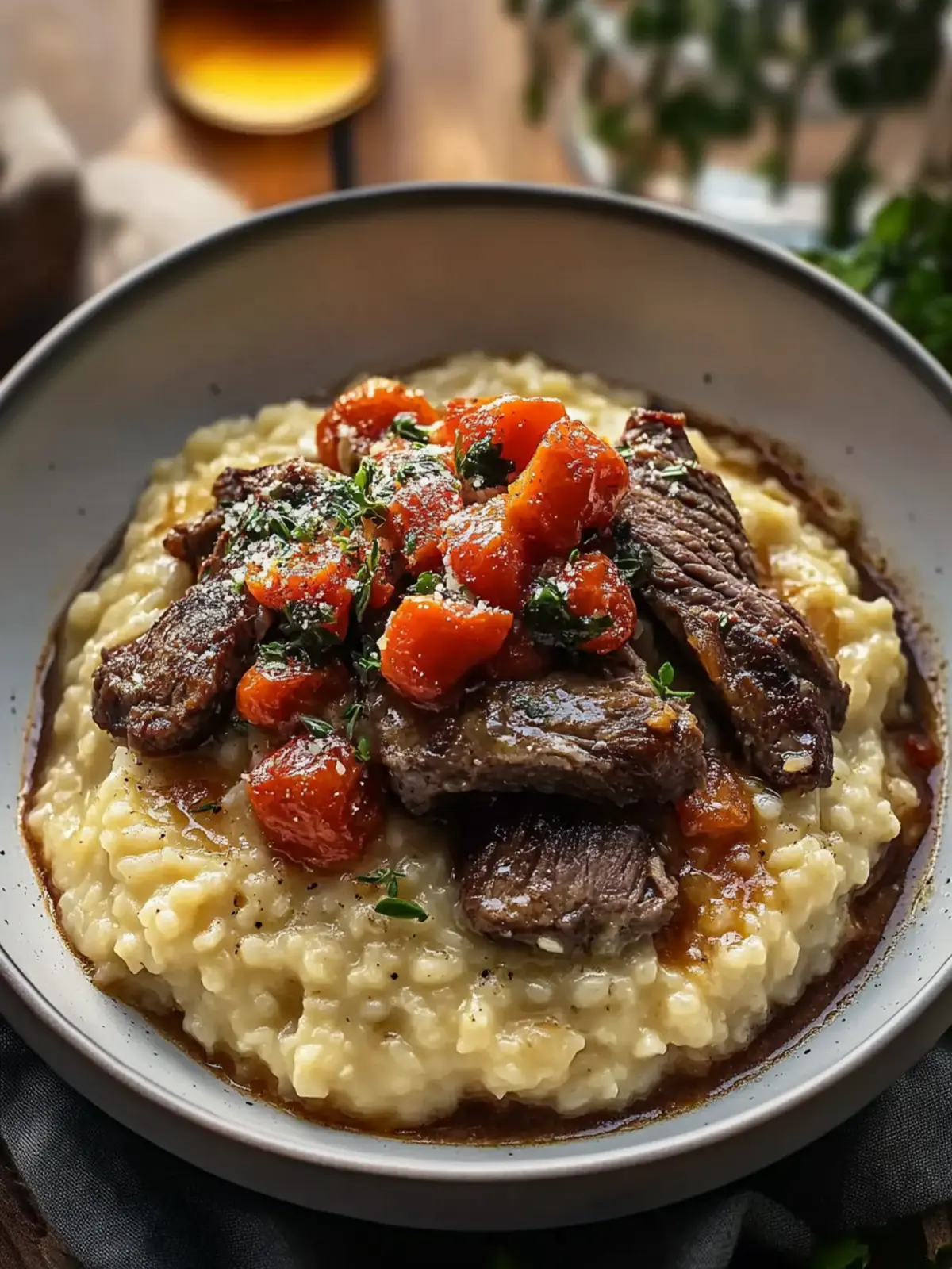 Italian Pot Roast Parmesan Risotto