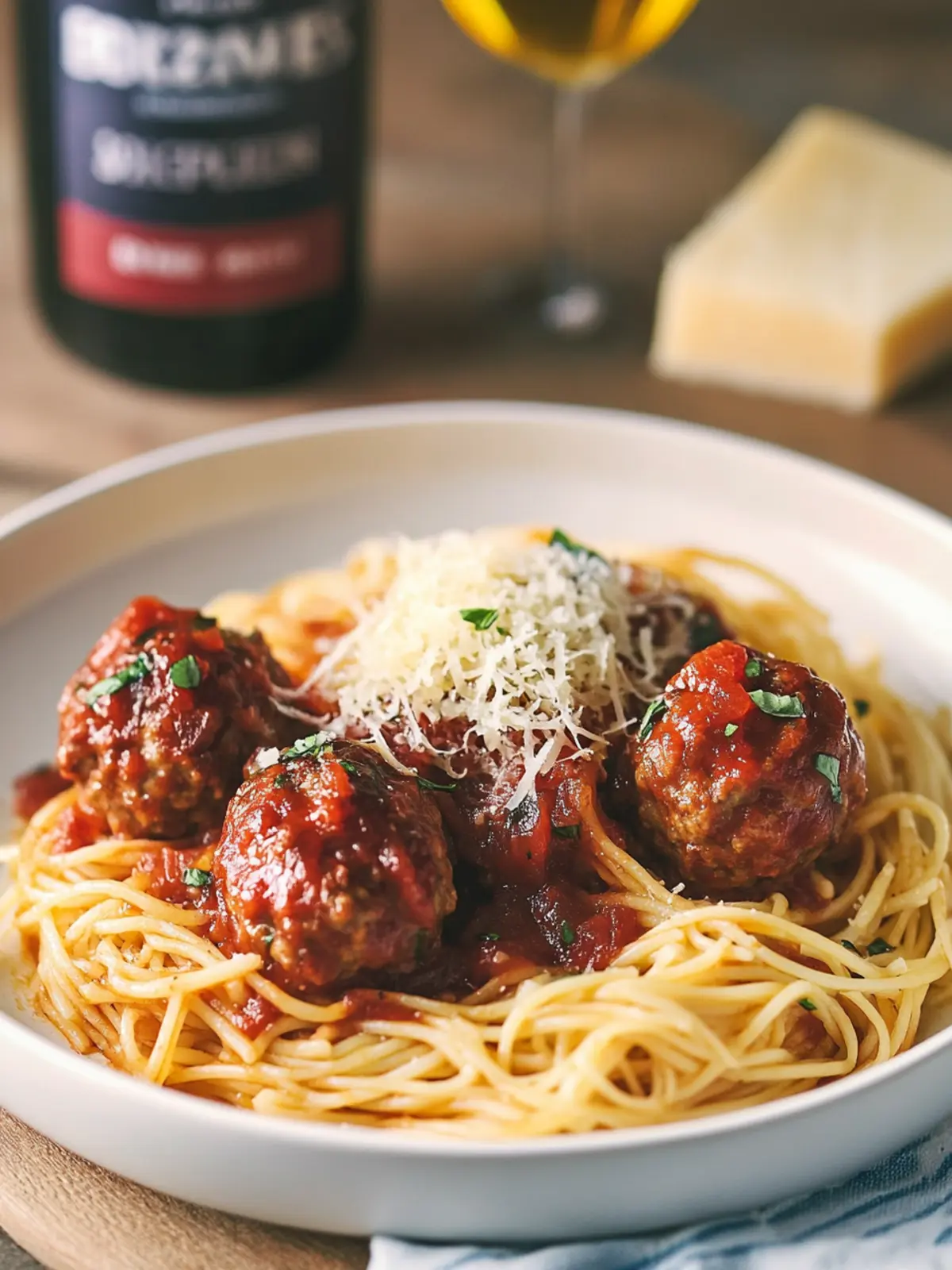 Drunken Spaghetti & Meatballs