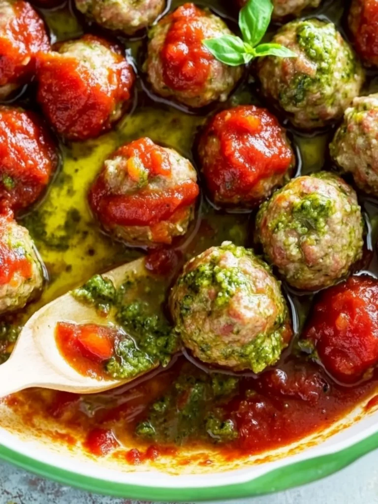 Turkey Pesto Meatballs