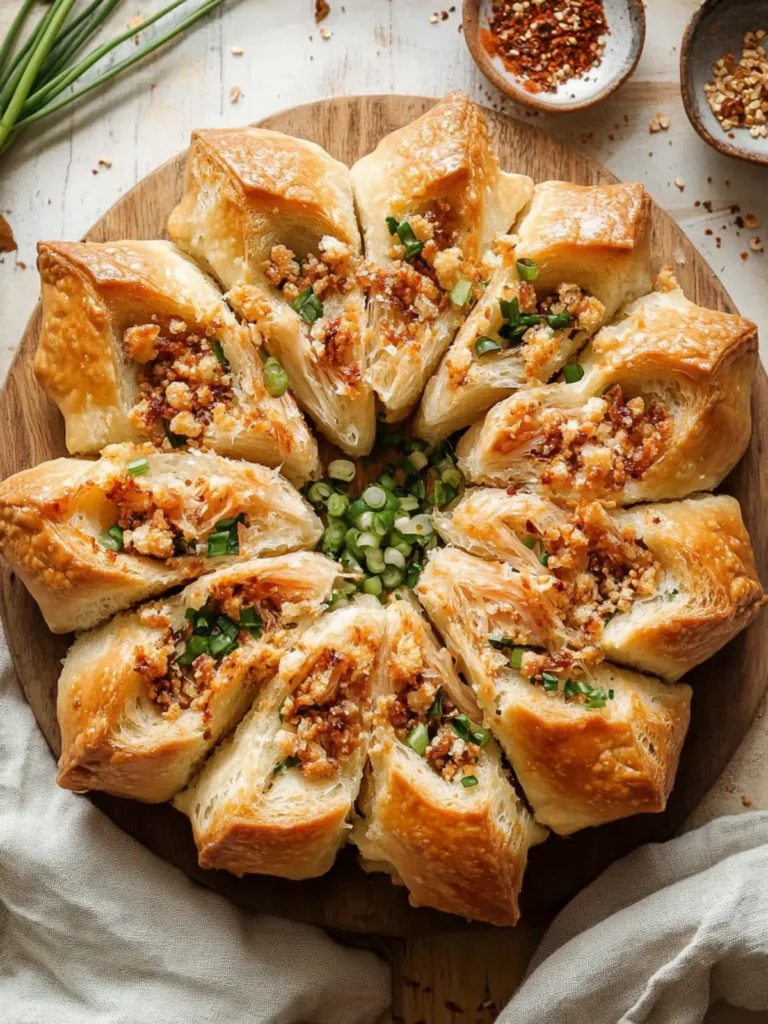 Pork Floss and Scallion Star Bread
