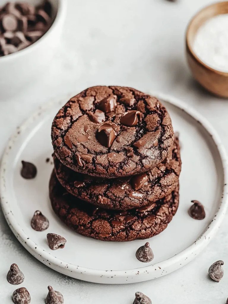 Vegan Double Chocolate Cookies
