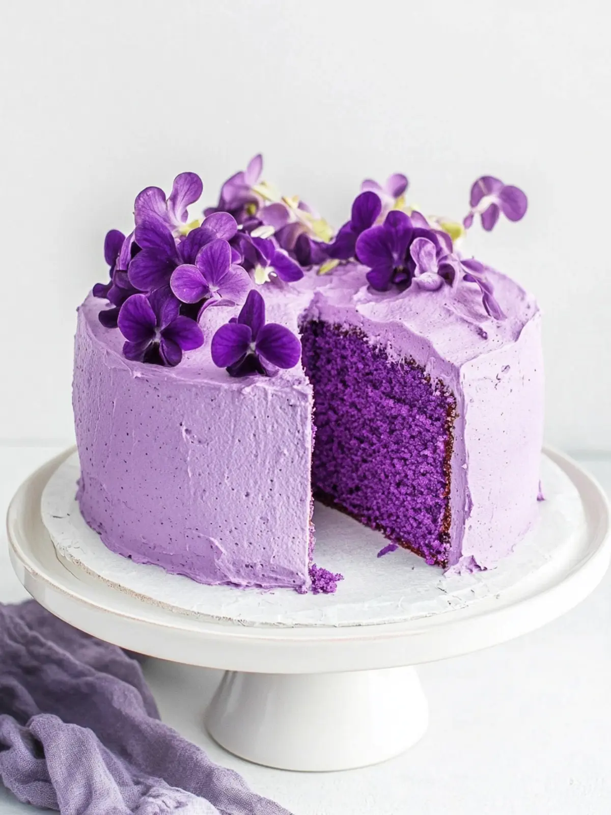 Gluten Free Ube Angel Food Cake
