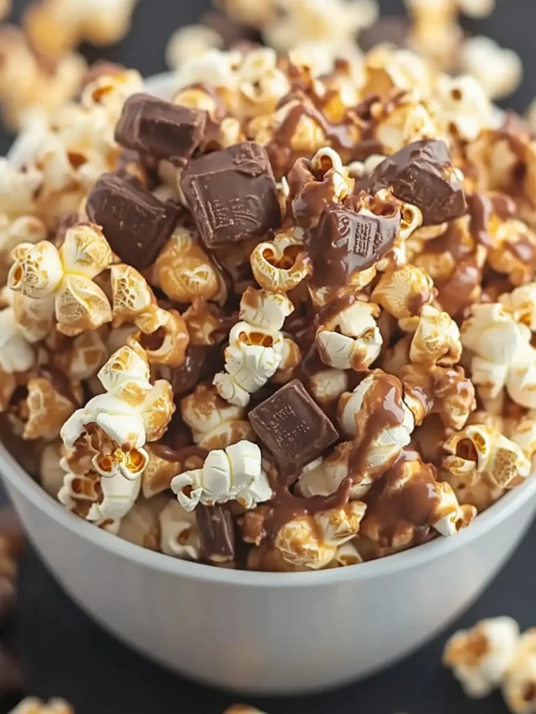 Decadent Snickers Popcorn