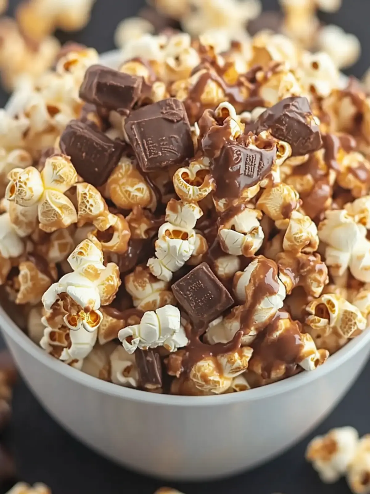 Decadent Snickers Popcorn