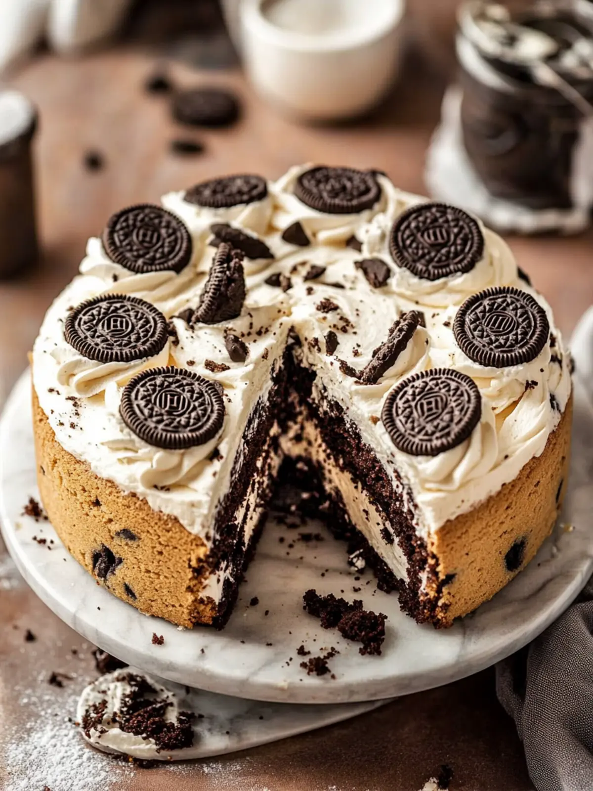 Easy Oreo Cookie Cake