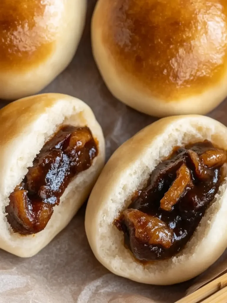Chinese Baked BBQ Pork Buns (Char Siu Bao)