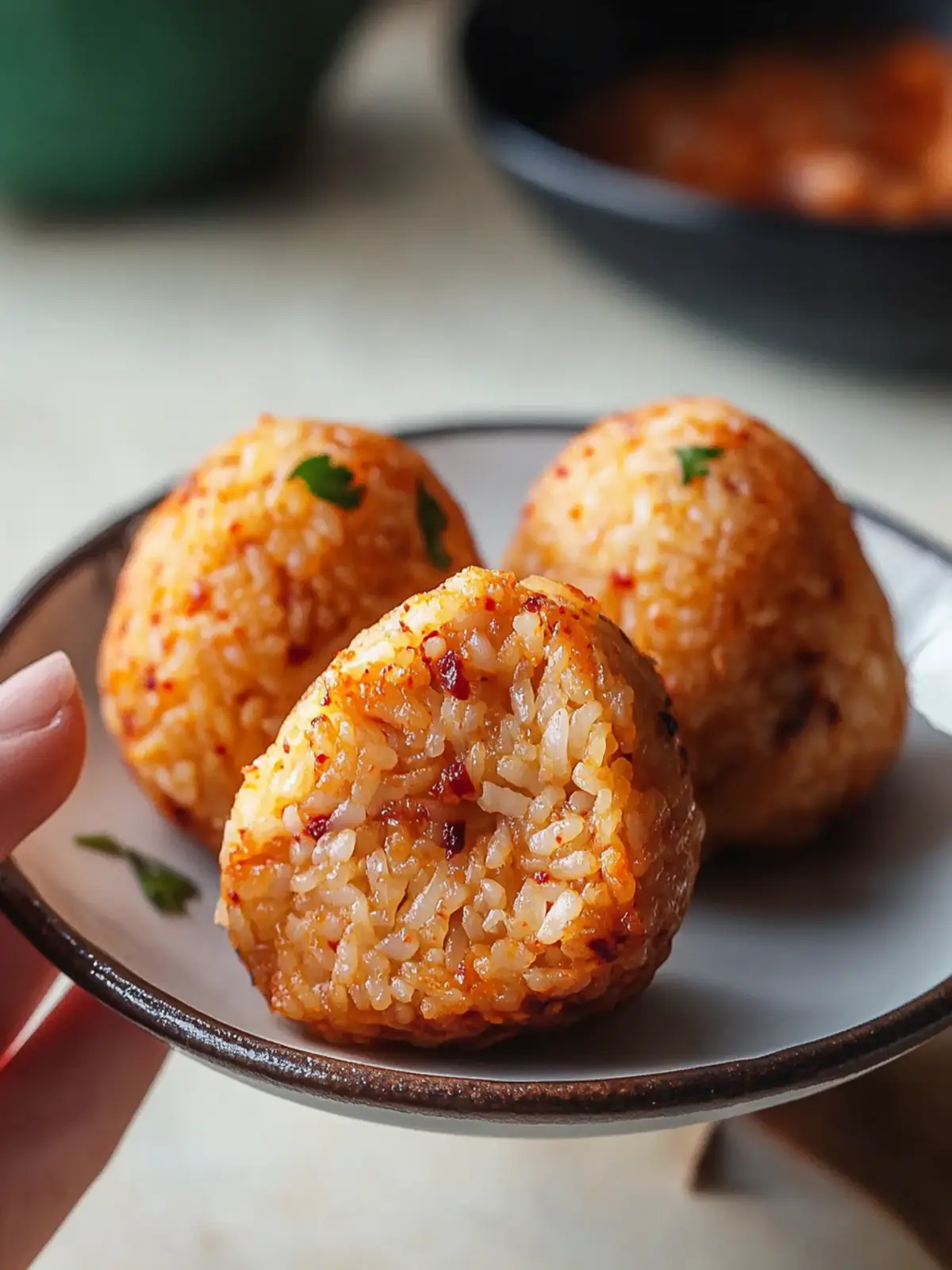 Kimchi Rice Balls