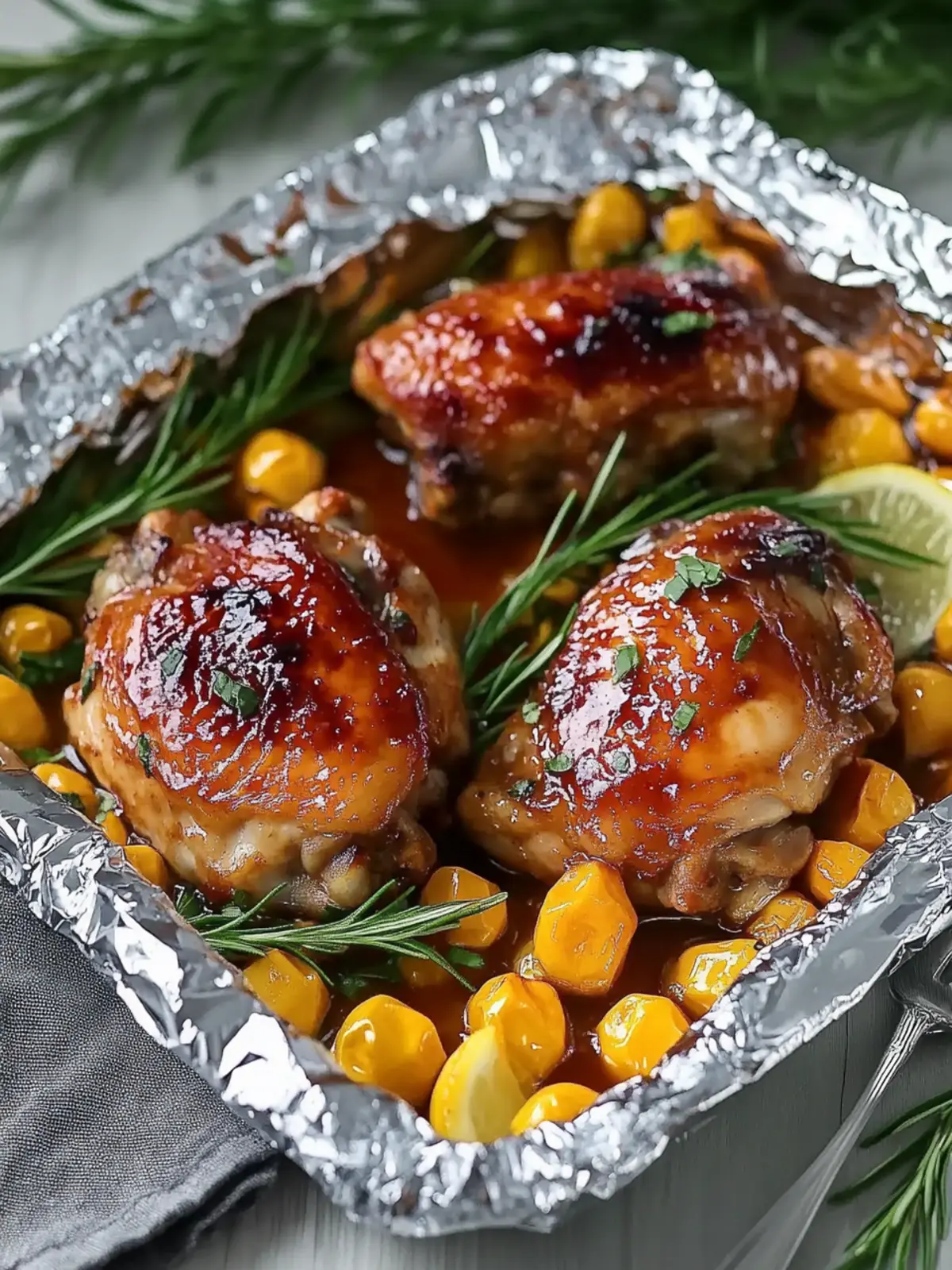 Savory Chicken Thighs and Drumsticks in Foil Packets Delight 5 Chicken Thighs and Drumsticks in Foil Packets