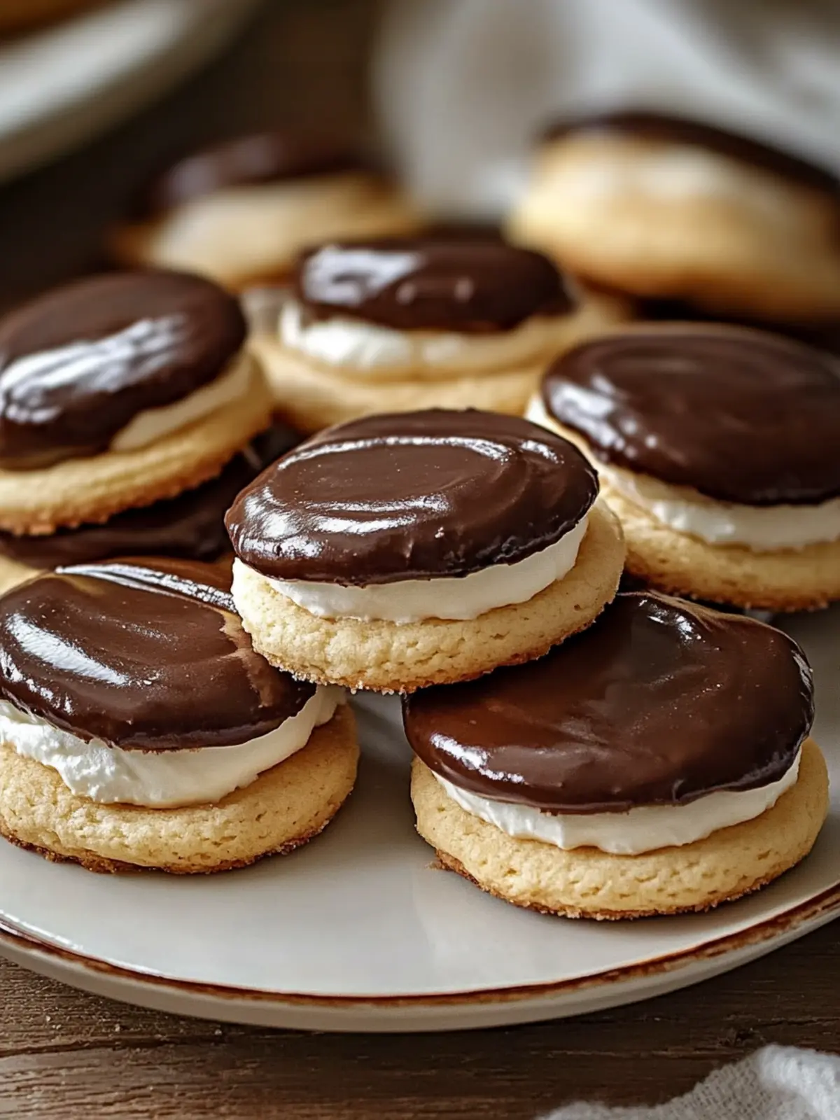 Easy Boston Cream Pie Cookies