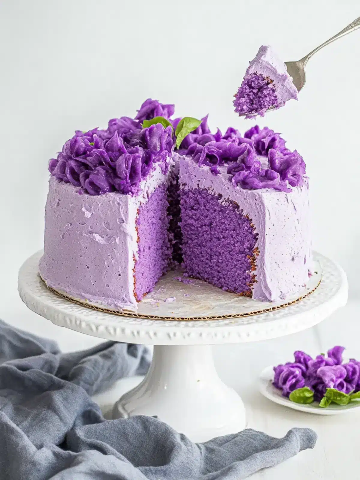 Gluten Free Ube Angel Food Cake
