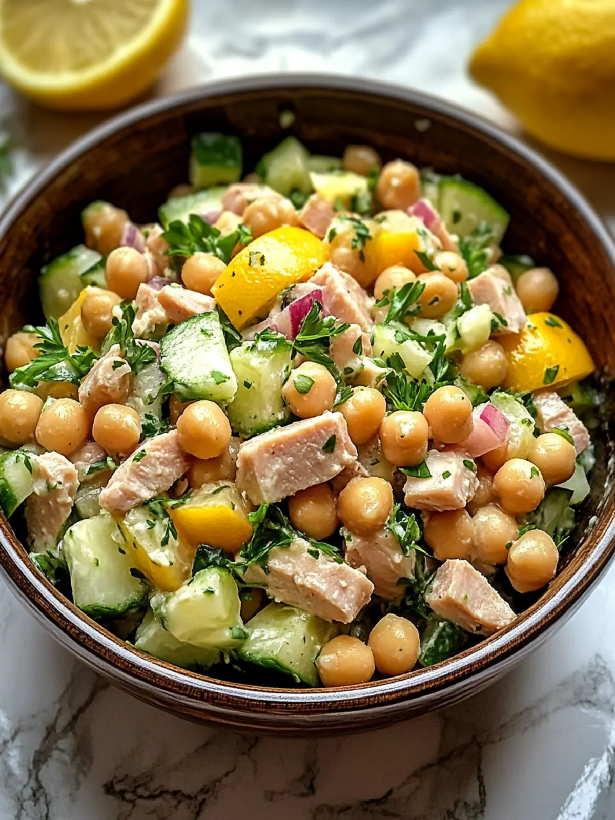 Zesty Healthy Tuna Garbanzo Bean Salad You'll Love 5 Healthy Tuna Garbanzo Bean Salad