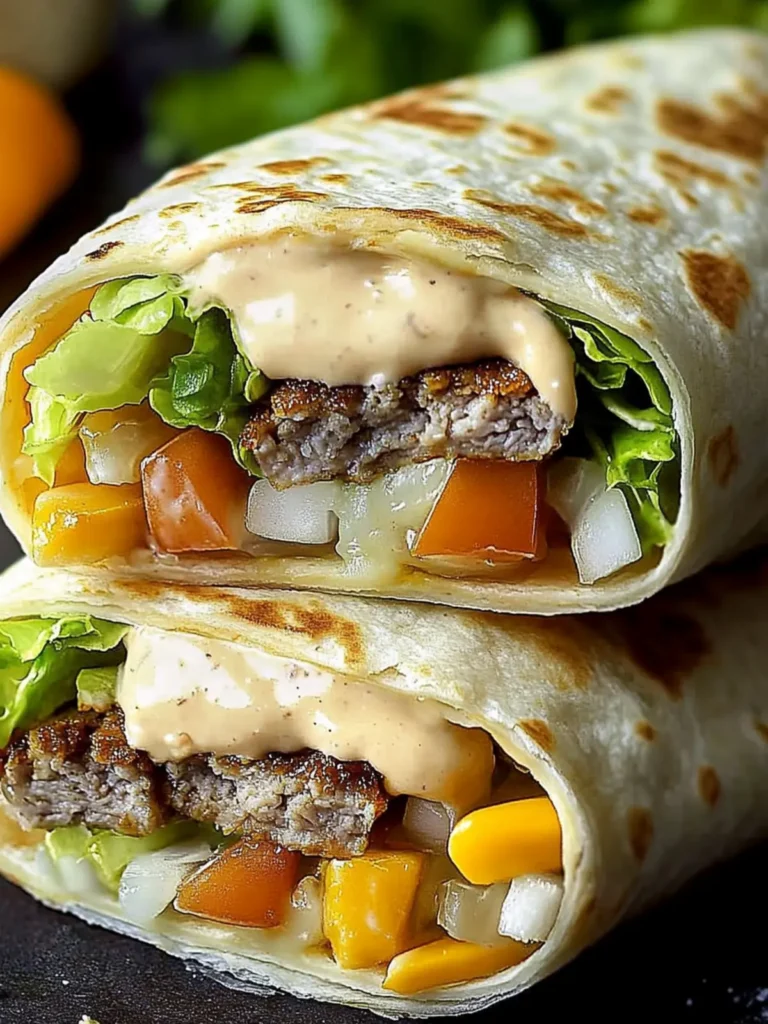 Guilt-Free Homemade Big Mac Wraps