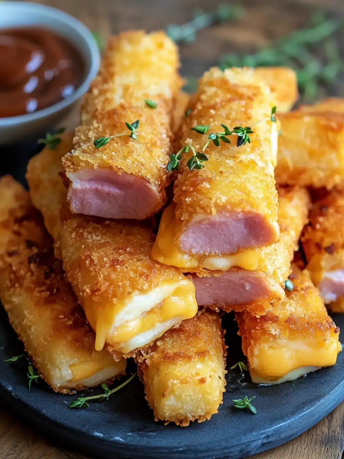Ham and Cheese Sticks