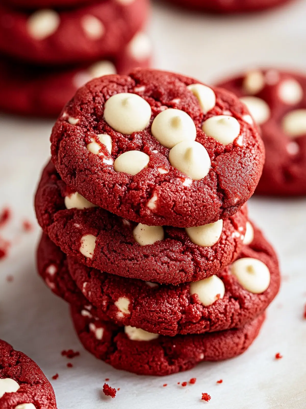 Chewy Red Velvet Cake Mix Cookies