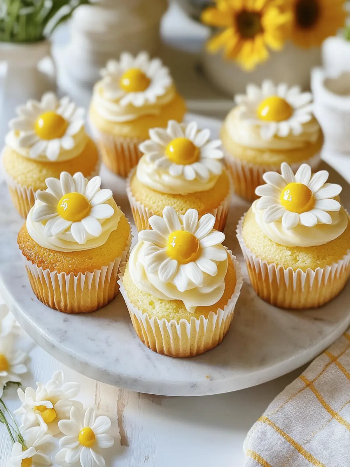 Daisy Cupcakes