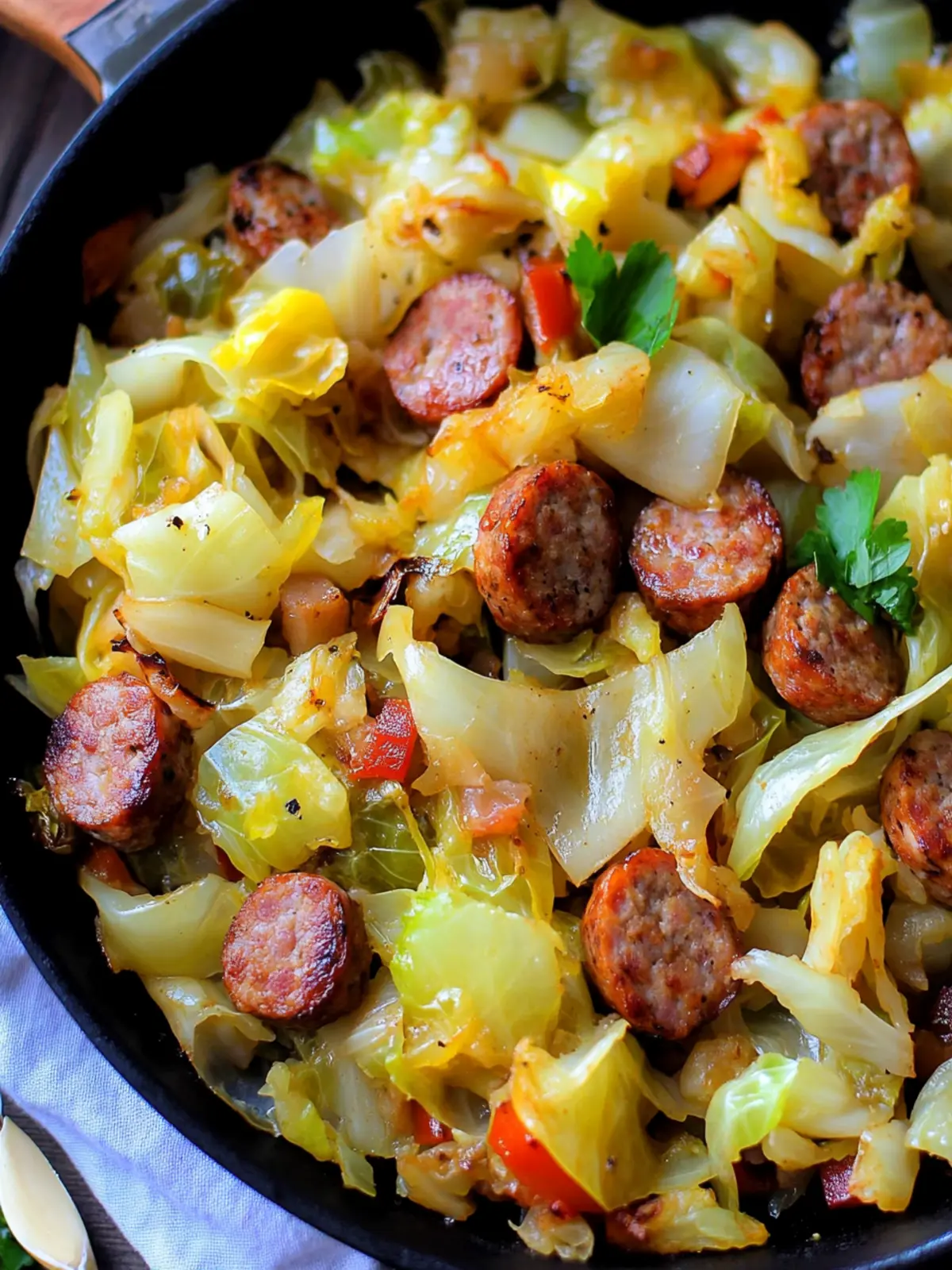 Low Carb Sausage and Cabbage Skillet (Easy One-Pan Meal)