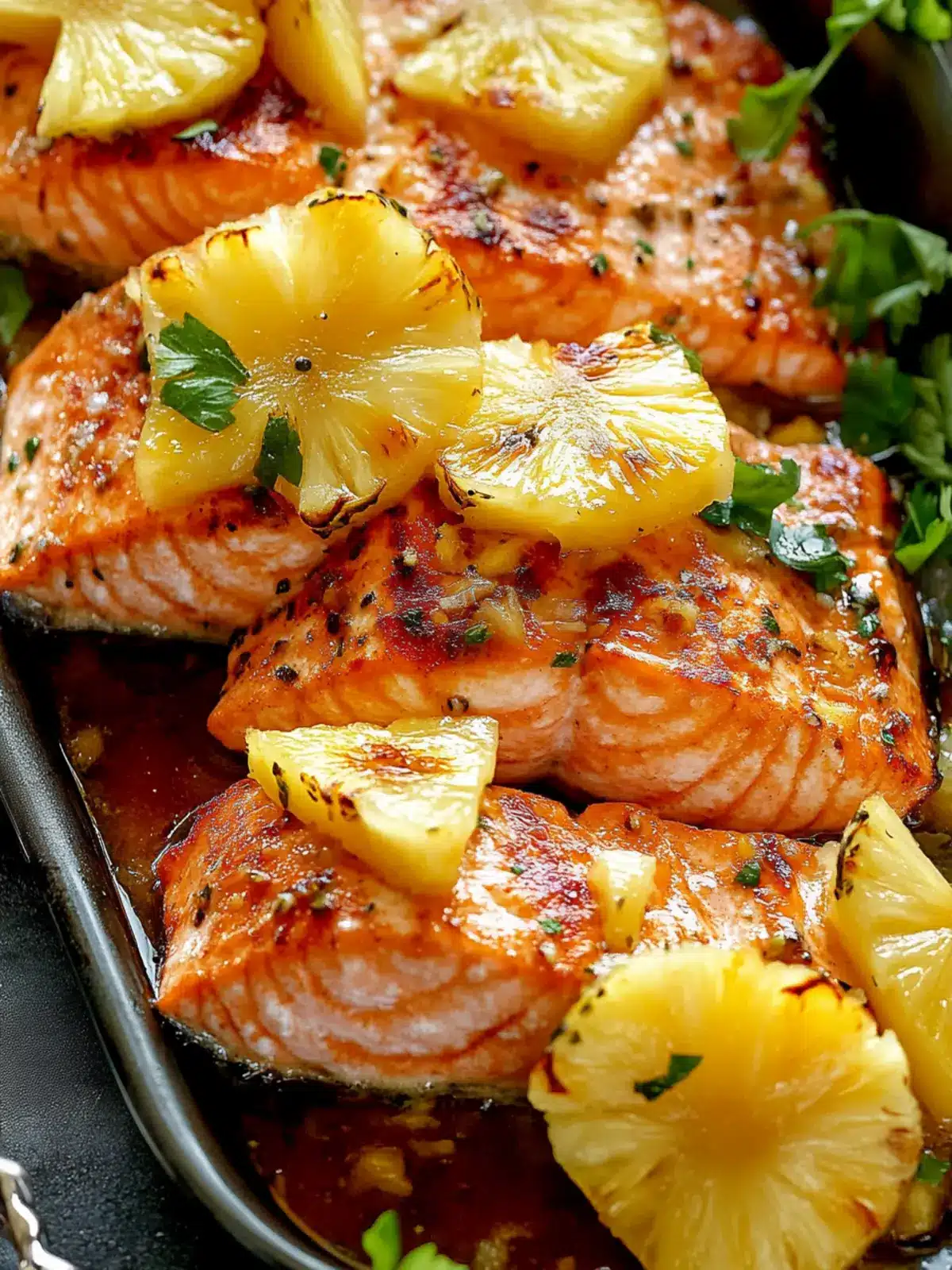 Baked Pineapple Salmon
