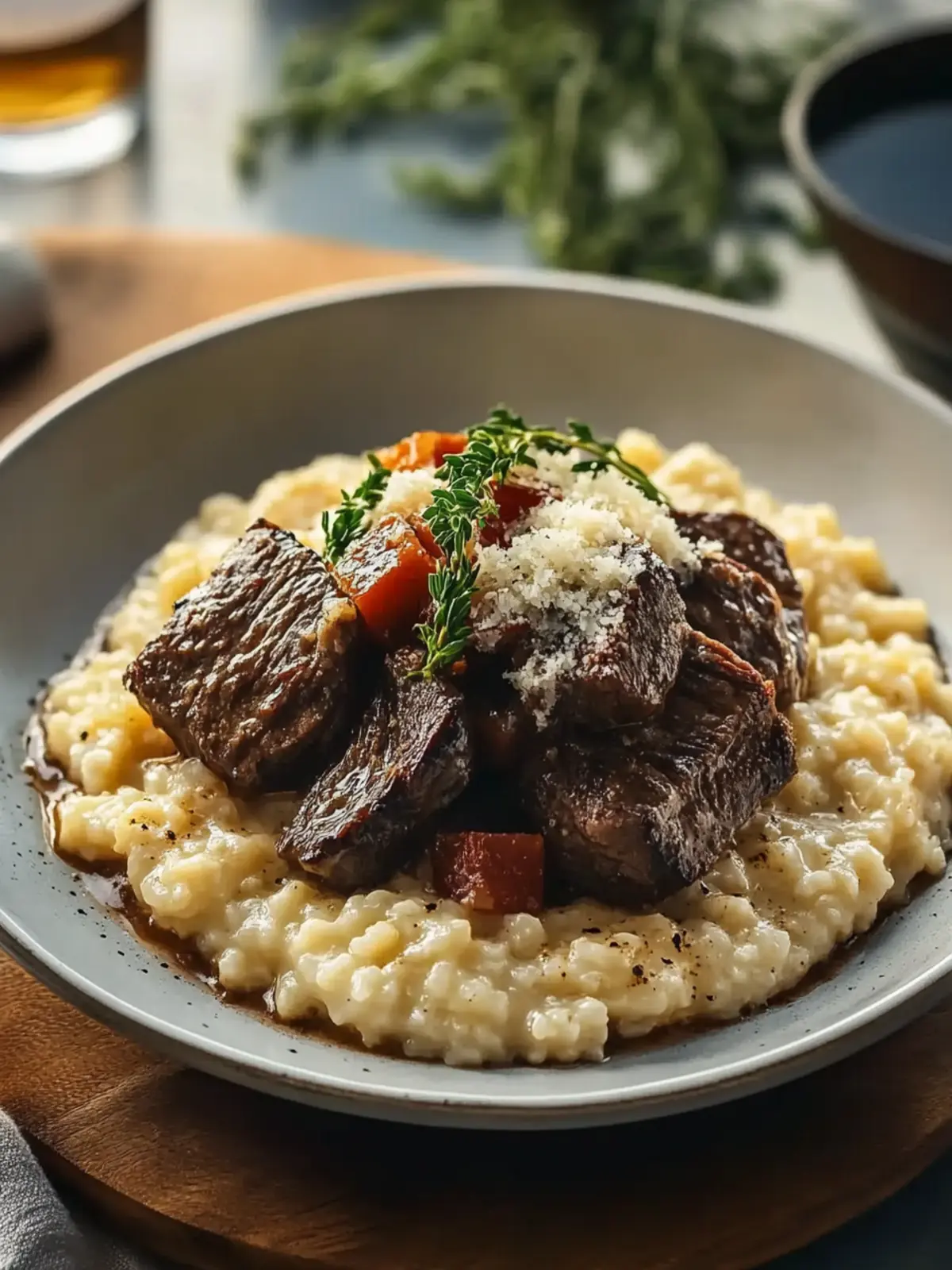 Italian Pot Roast Parmesan Risotto