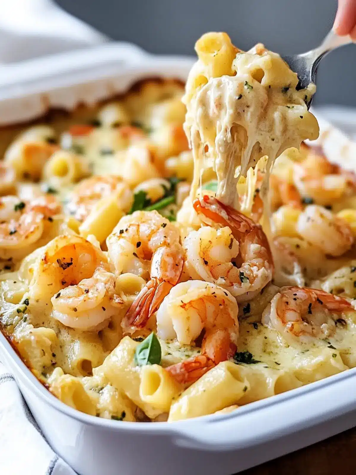 Shrimp Alfredo Bake Recipe