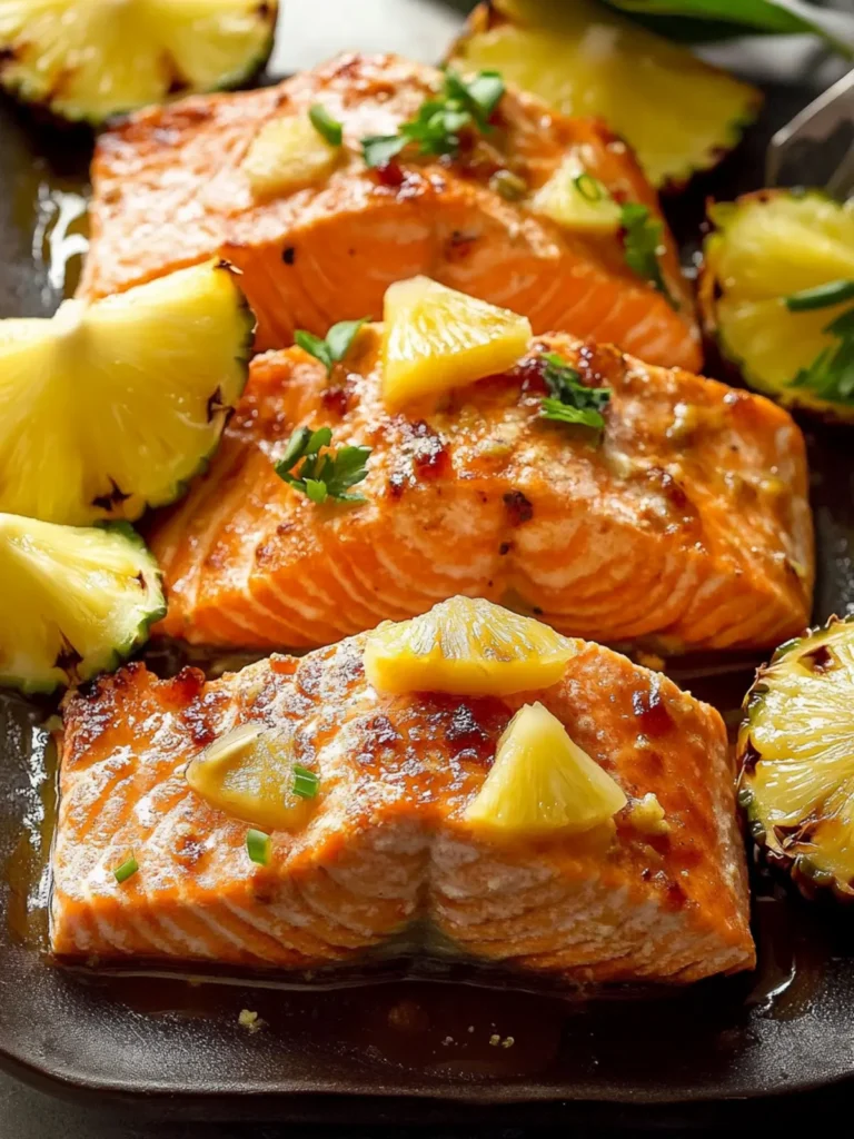 Baked Pineapple Salmon