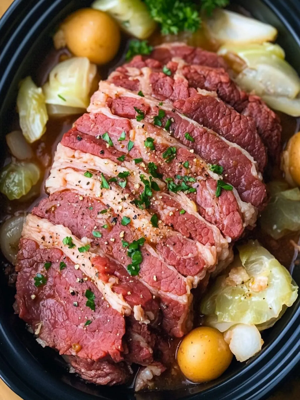 Savory Slow Cooker Corned Beef and Cabbage for Comfort Food Bliss 4 Slow Cooker Corned Beef and Cabbage
